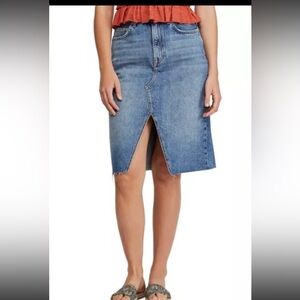 New free people denim skirt sz 4